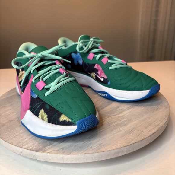 Authentic Nike DX4985-401 Zoom Freak 5 Flowers Giannis Sneakers US Size 11.5 - Picture 2 of 12